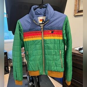 AVIATOR NATION Women’s 5-Stripe Jacket in Kelly Green (XS)